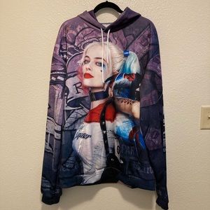 Harley Quinn (Suicide Squad) pull-over hoodie. Brand unknown.